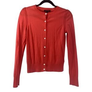 Banana Republic Red 100% Merino Wool Cardigan Sweater Women's Small